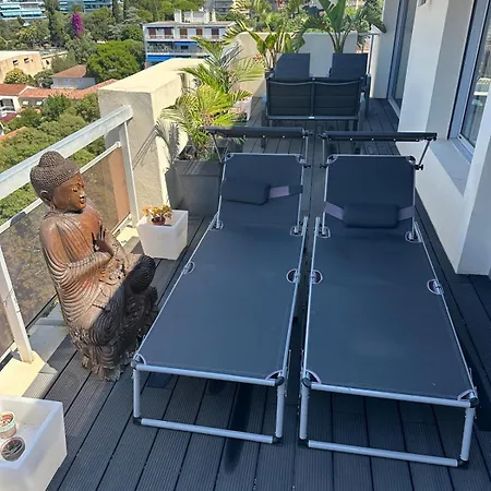 2 Bedrooms 2 Baths 2 Wcs Terrasse Juan Les Pins Lägenhet *